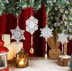 Sparkle Snowflakes Key Chain Kit-Special-DiamondArt.ca