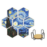 Starry Night Coaster Set (7 pieces)-Special-DiamondArt.ca