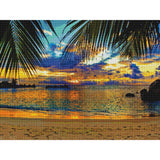 Tropical Beach-35x45cm-Square-DiamondArt.ca