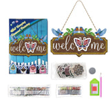 Acrylic Welcome Sign with Changeable Accent Plates-Special-DiamondArt.ca