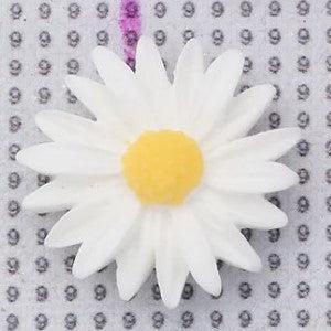 Flower Magnetic Cover Minder-White-DiamondArt.ca