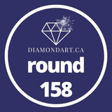 Round Diamonds DMC 100 - 499-500 diamonds (3 grams)-158-DiamondArt.ca
