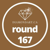 Round Diamonds DMC 100 - 499-500 diamonds (3 grams)-167-DiamondArt.ca