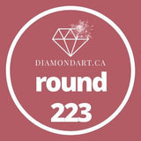 Round Diamonds DMC 100 - 499-500 diamonds (3 grams)-223-DiamondArt.ca
