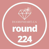 Round Diamonds DMC 100 - 499-500 diamonds (3 grams)-224-DiamondArt.ca