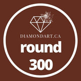 Round Diamonds DMC 100 - 499-500 diamonds (3 grams)-300-DiamondArt.ca
