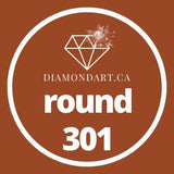 Round Diamonds DMC 100 - 499-500 diamonds (3 grams)-301-DiamondArt.ca