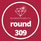 Round Diamonds DMC 100 - 499-500 diamonds (3 grams)-309-DiamondArt.ca