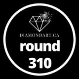 Round Diamonds DMC 100 - 499-500 diamonds (3 grams)-310-DiamondArt.ca