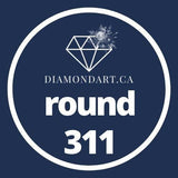 Round Diamonds DMC 100 - 499-500 diamonds (3 grams)-311-DiamondArt.ca