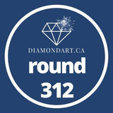 Round Diamonds DMC 100 - 499-500 diamonds (3 grams)-312-DiamondArt.ca
