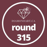 Round Diamonds DMC 100 - 499-500 diamonds (3 grams)-315-DiamondArt.ca
