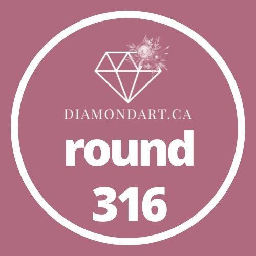 Round Diamonds DMC 100 - 499-500 diamonds (3 grams)-316-DiamondArt.ca