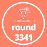 Round Diamonds DMC 3300 - 3799-500 diamonds (3 grams)-3341-DiamondArt.ca