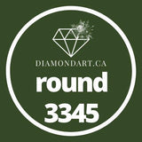 Round Diamonds DMC 3300 - 3799-500 diamonds (3 grams)-3345-DiamondArt.ca