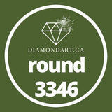 Round Diamonds DMC 3300 - 3799-500 diamonds (3 grams)-3346-DiamondArt.ca