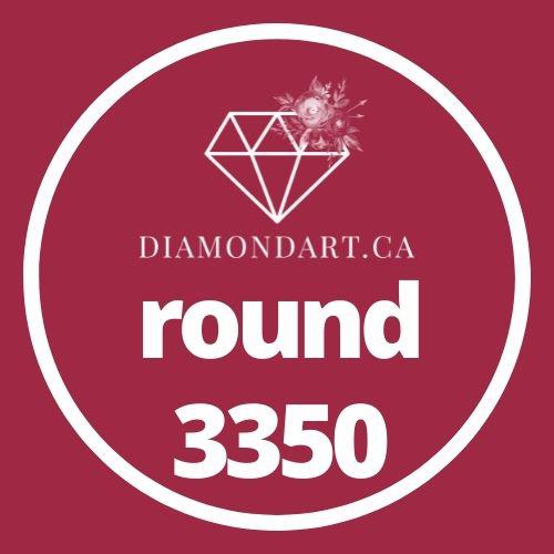 Round Diamonds DMC 3300 - 3799-500 diamonds (3 grams)-3350-DiamondArt.ca