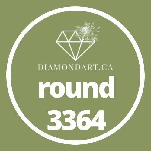 Round Diamonds DMC 3300 - 3799-500 diamonds (3 grams)-3364-DiamondArt.ca
