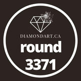 Round Diamonds DMC 3300 - 3799-500 diamonds (3 grams)-3371-DiamondArt.ca