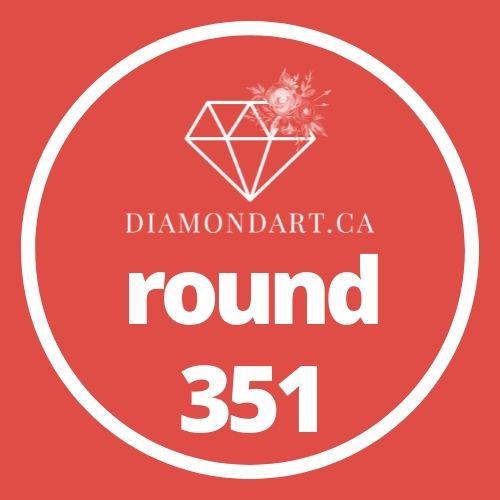 Round Diamonds DMC 100 - 499-500 diamonds (3 grams)-351-DiamondArt.ca