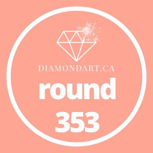 Round Diamonds DMC 100 - 499-500 diamonds (3 grams)-353-DiamondArt.ca
