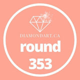 Round Diamonds DMC 100 - 499-500 diamonds (3 grams)-353-DiamondArt.ca