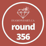 Round Diamonds DMC 100 - 499-500 diamonds (3 grams)-356-DiamondArt.ca