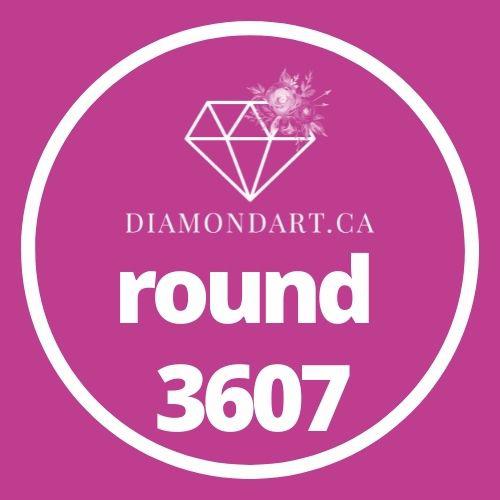 Round Diamonds DMC 3300 - 3799-500 diamonds (3 grams)-3607-DiamondArt.ca