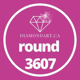 Round Diamonds DMC 3300 - 3799-500 diamonds (3 grams)-3607-DiamondArt.ca