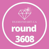 Round Diamonds DMC 3300 - 3799-500 diamonds (3 grams)-3608-DiamondArt.ca