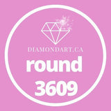 Round Diamonds DMC 3300 - 3799-500 diamonds (3 grams)-3609-DiamondArt.ca