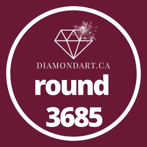 Round Diamonds DMC 3300 - 3799-500 diamonds (3 grams)-3685-DiamondArt.ca