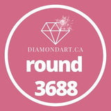 Round Diamonds DMC 3300 - 3799-500 diamonds (3 grams)-3688-DiamondArt.ca