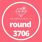 Round Diamonds DMC 3300 - 3799-500 diamonds (3 grams)-3706-DiamondArt.ca