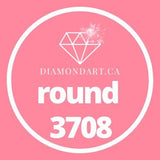 Round Diamonds DMC 3300 - 3799-500 diamonds (3 grams)-3708-DiamondArt.ca