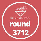 Round Diamonds DMC 3300 - 3799-500 diamonds (3 grams)-3712-DiamondArt.ca