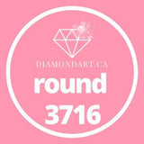 Round Diamonds DMC 3300 - 3799-500 diamonds (3 grams)-3716-DiamondArt.ca