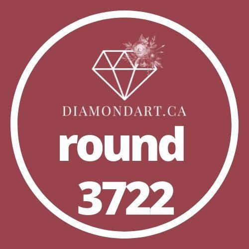 Round Diamonds DMC 3300 - 3799-500 diamonds (3 grams)-3722-DiamondArt.ca