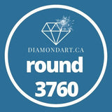 Round Diamonds DMC 3300 - 3799-500 diamonds (3 grams)-3760-DiamondArt.ca