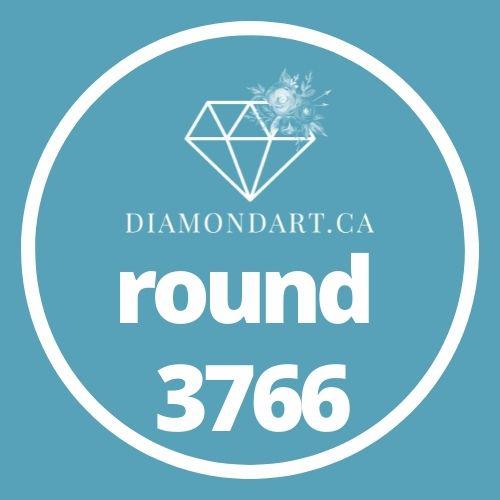 Round Diamonds DMC 3300 - 3799-500 diamonds (3 grams)-3766-DiamondArt.ca