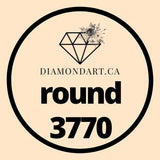 Round Diamonds DMC 3300 - 3799-500 diamonds (3 grams)-3770-DiamondArt.ca