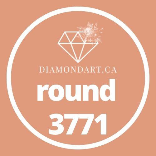 Round Diamonds DMC 3300 - 3799-500 diamonds (3 grams)-3771-DiamondArt.ca