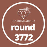 Round Diamonds DMC 3300 - 3799-500 diamonds (3 grams)-3772-DiamondArt.ca