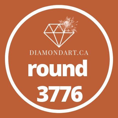 Round Diamonds DMC 3300 - 3799-500 diamonds (3 grams)-3776-DiamondArt.ca