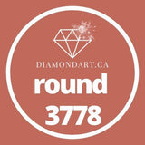 Round Diamonds DMC 3300 - 3799-500 diamonds (3 grams)-3778-DiamondArt.ca