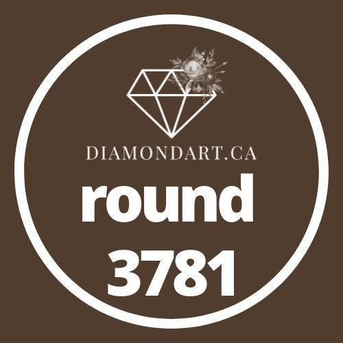 Round Diamonds DMC 3300 - 3799-500 diamonds (3 grams)-3781-DiamondArt.ca
