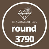 Round Diamonds DMC 3300 - 3799-500 diamonds (3 grams)-3790-DiamondArt.ca