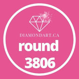 Round Diamonds DMC 3800 - 5200-500 diamonds (3 grams)-3806-DiamondArt.ca