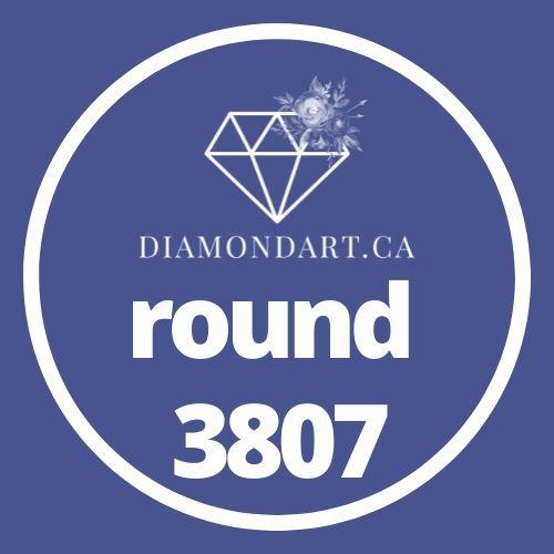 Round Diamonds DMC 3800 - 5200-500 diamonds (3 grams)-3807-DiamondArt.ca