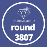Round Diamonds DMC 3800 - 5200-500 diamonds (3 grams)-3807-DiamondArt.ca